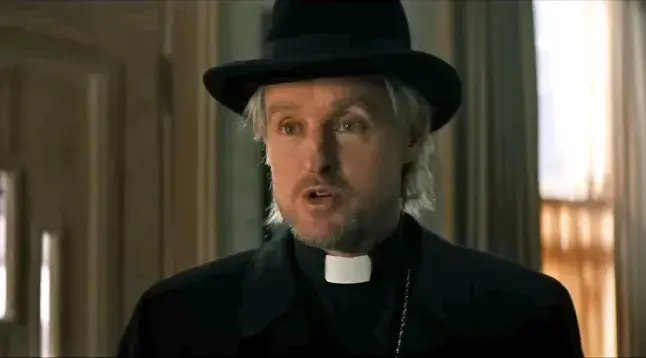 Owen Wilson stars as an exorcist in the Haunted Mansion reboot (Disney)