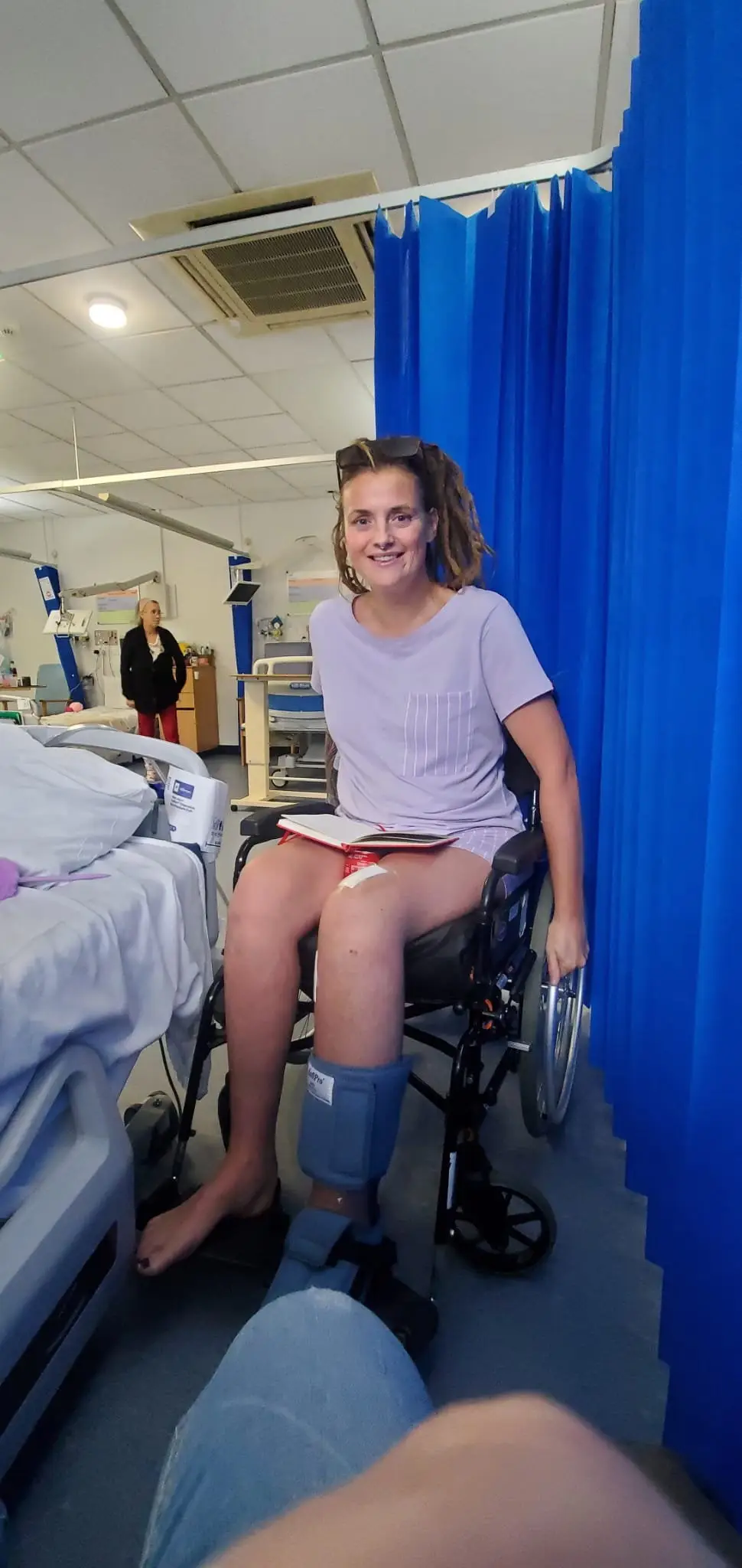 Natalie McCreith's life was changed forever when a 100kg steel beam fell on her at work (SWNS)
