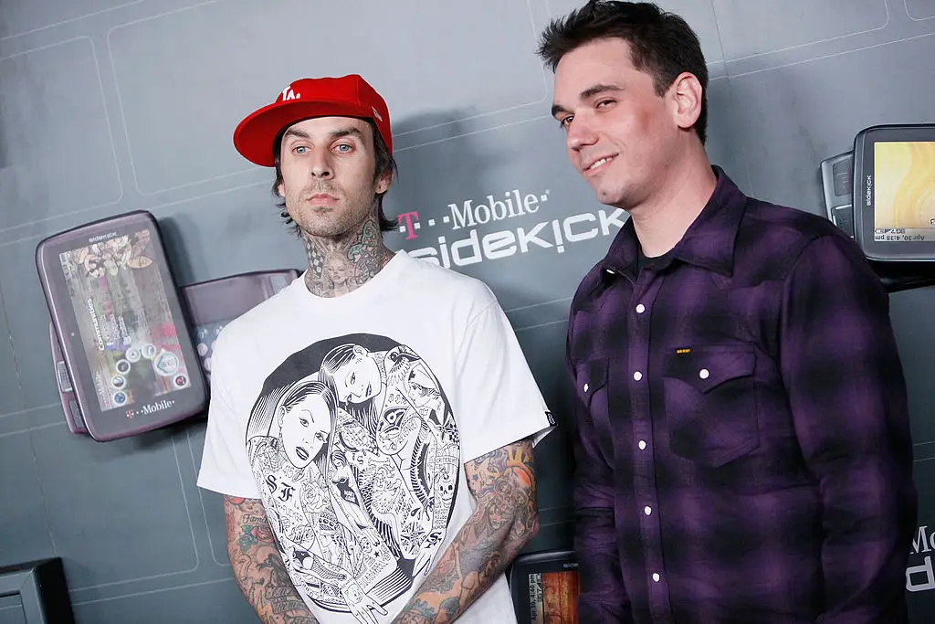 Travis Barker and DJ Adam Goldstein were the only survivors from the crash (M. Tran/FilmMagic)