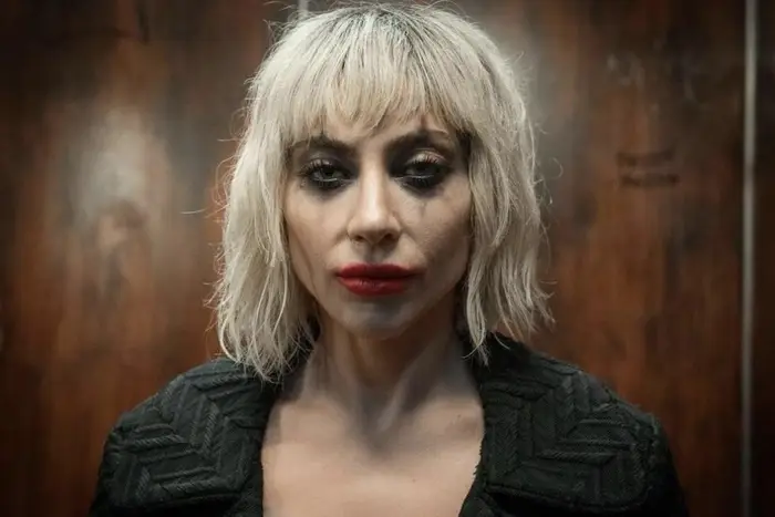 Lady Gaga stars as Harley Quinn in the film alongside Joaquin Phoenix as the Joker (Warner Bros.)
