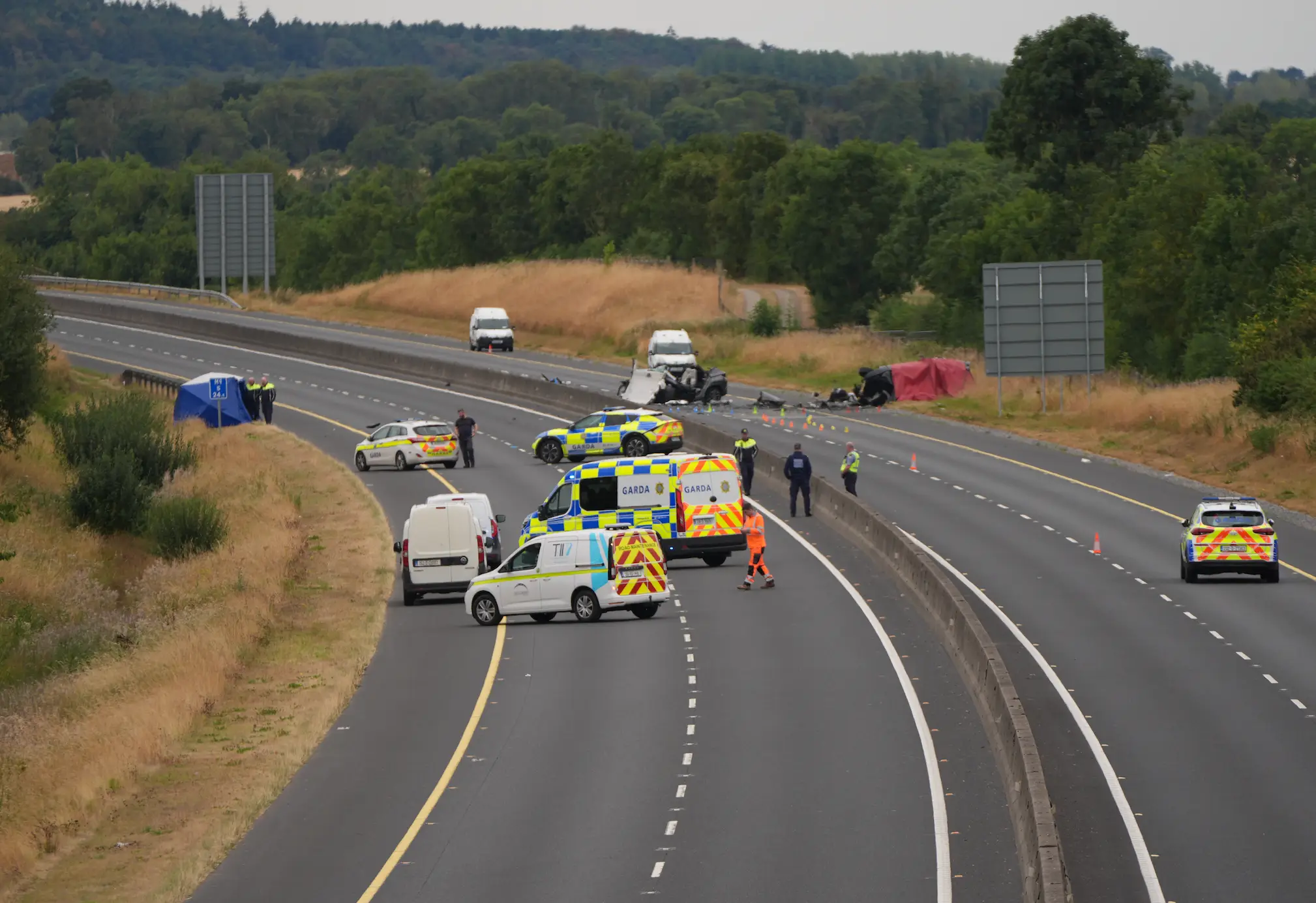 The crash happened in the early hours of Sunday morning (PA)