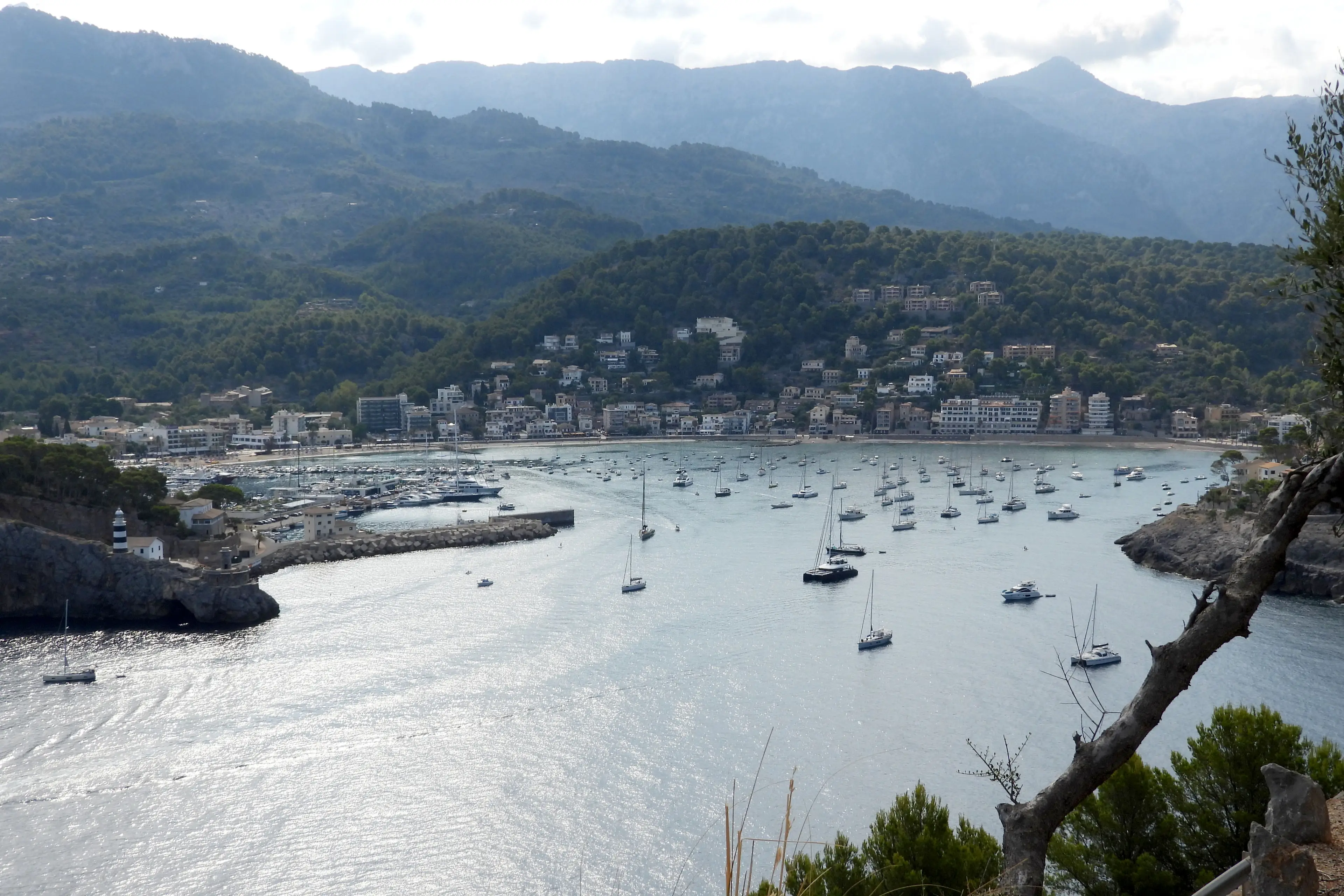 The plane crashed just off the coast of Majorca, around 100 metres away from the port town of Soller (Solarpix.com)