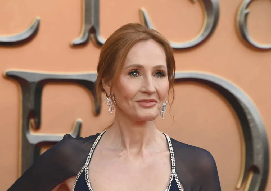 Rowling said he was 'bloody angry' about the findings of Cass' review, which she described as 'the most robust review of the medical evidence for transitioning children that's ever been conducted' (Stuart C. Wilson/Getty Images)