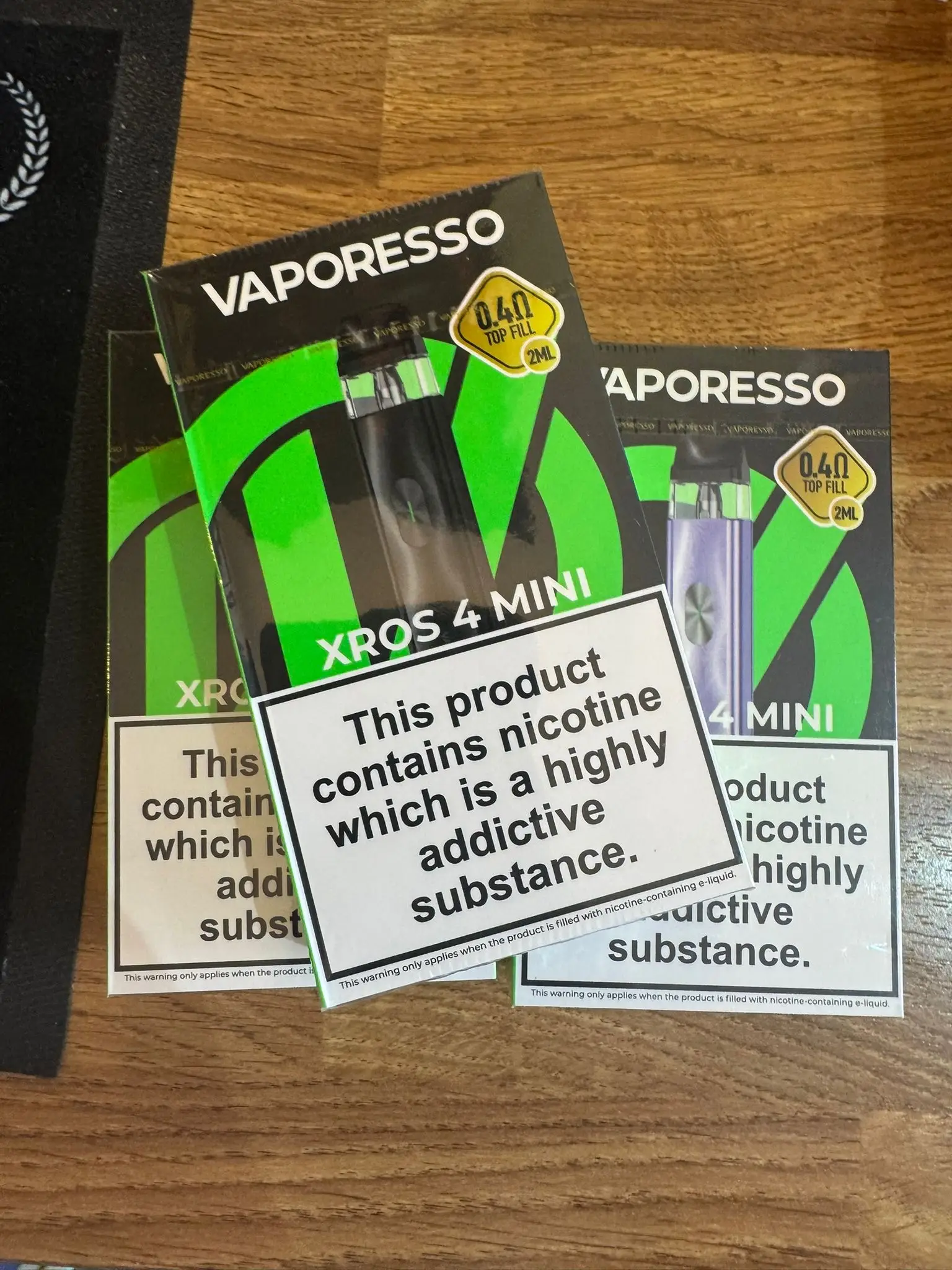 Zeb said he told his costumers of the various vape alternatives months ago (Supplied)