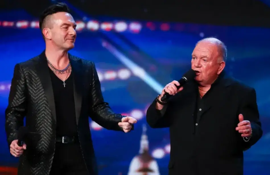 Dave and his son Dean performed together on Britain's Got Talent (ITV)