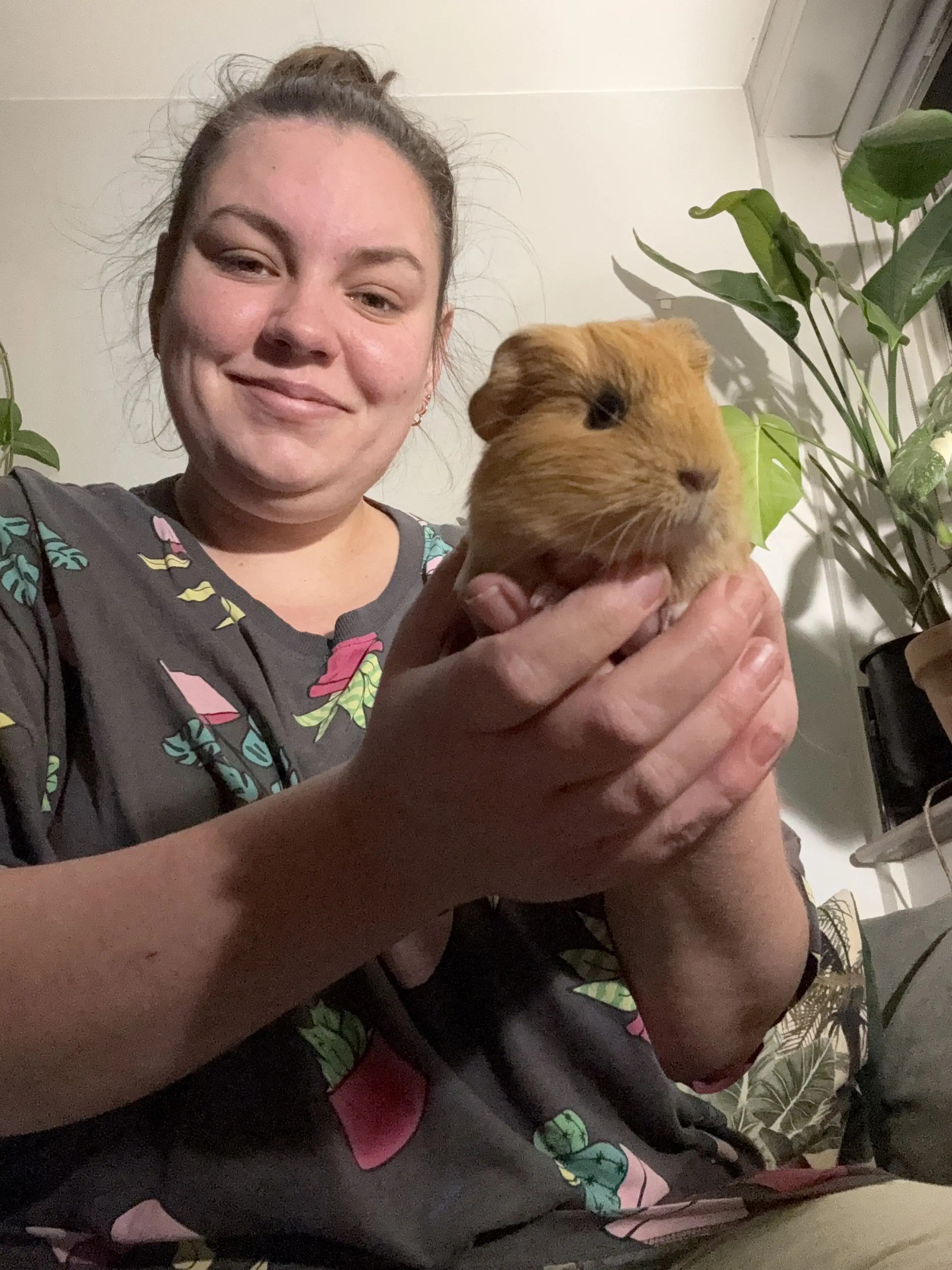 She has since decided to keep the animal and named him 'Baby Potato' (Kennedy News and Media)