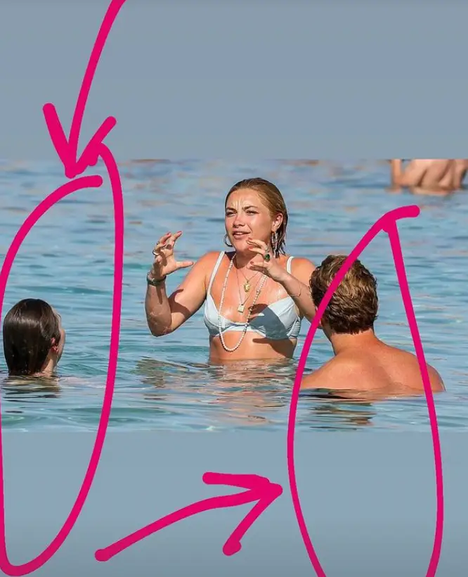 Pugh shows that the photos were seemingly edited.