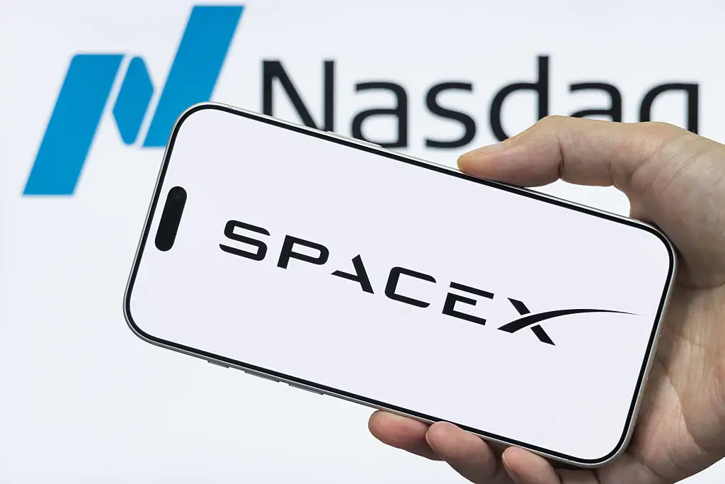 SpaceX shares were listed publicly today (Cheng Xin/Getty Images)