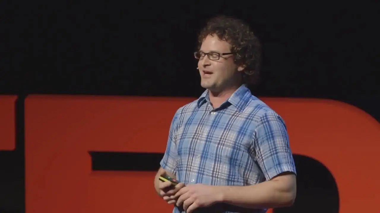 Kyle MacDonald gave a TED Talk in 2015 about his wild endeavour. (YouTube/TEDx Talks)