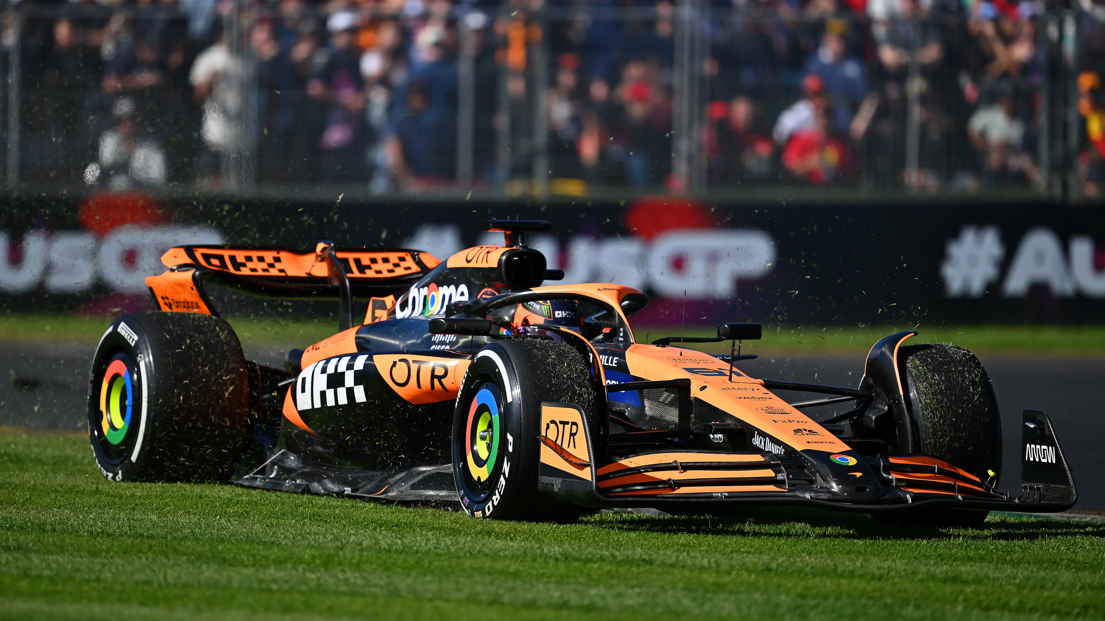 Not a great end to Piastri's race (Quinn Rooney - Formula 1/Formula 1 via Getty Images)