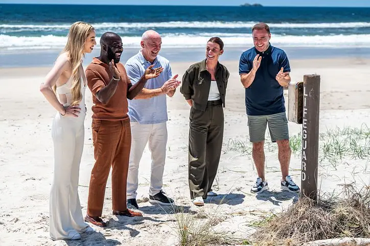 The team of Coleen, Alan, Barry, GK Barry, and Melvin (ITV)