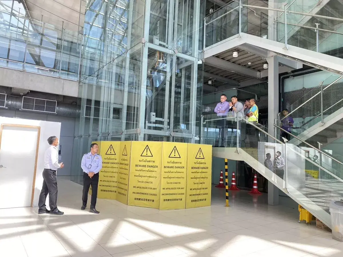 The mechanic is believed to have been trying to retrieve a wrench (Asia Pacific Press via ViralPress)