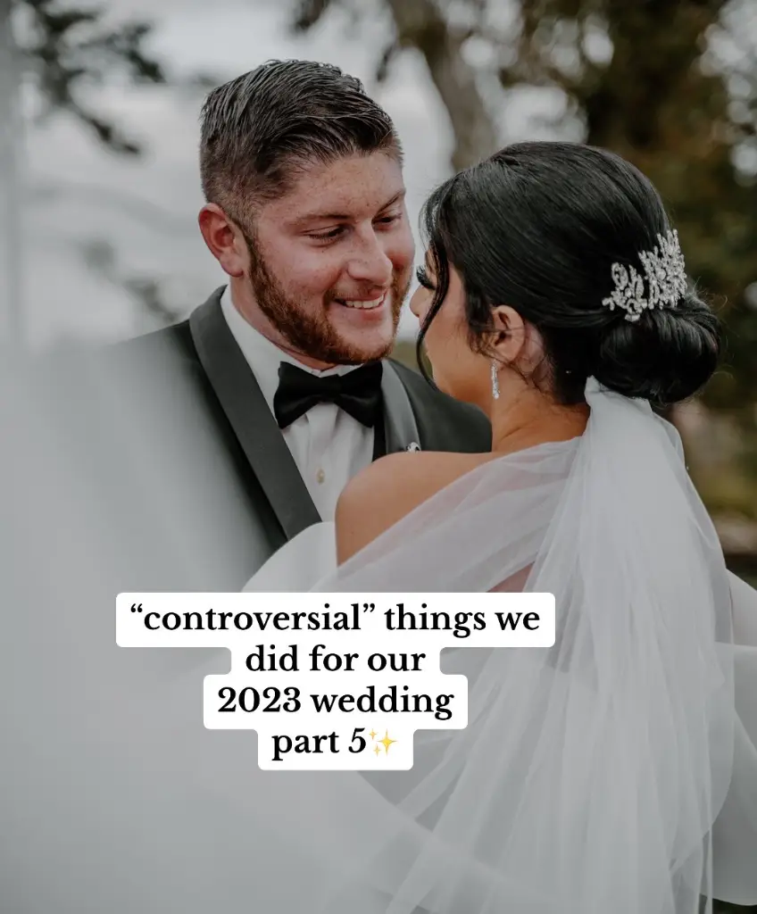 Social media users were left divided after bride Emerson shared her wedding day rules.