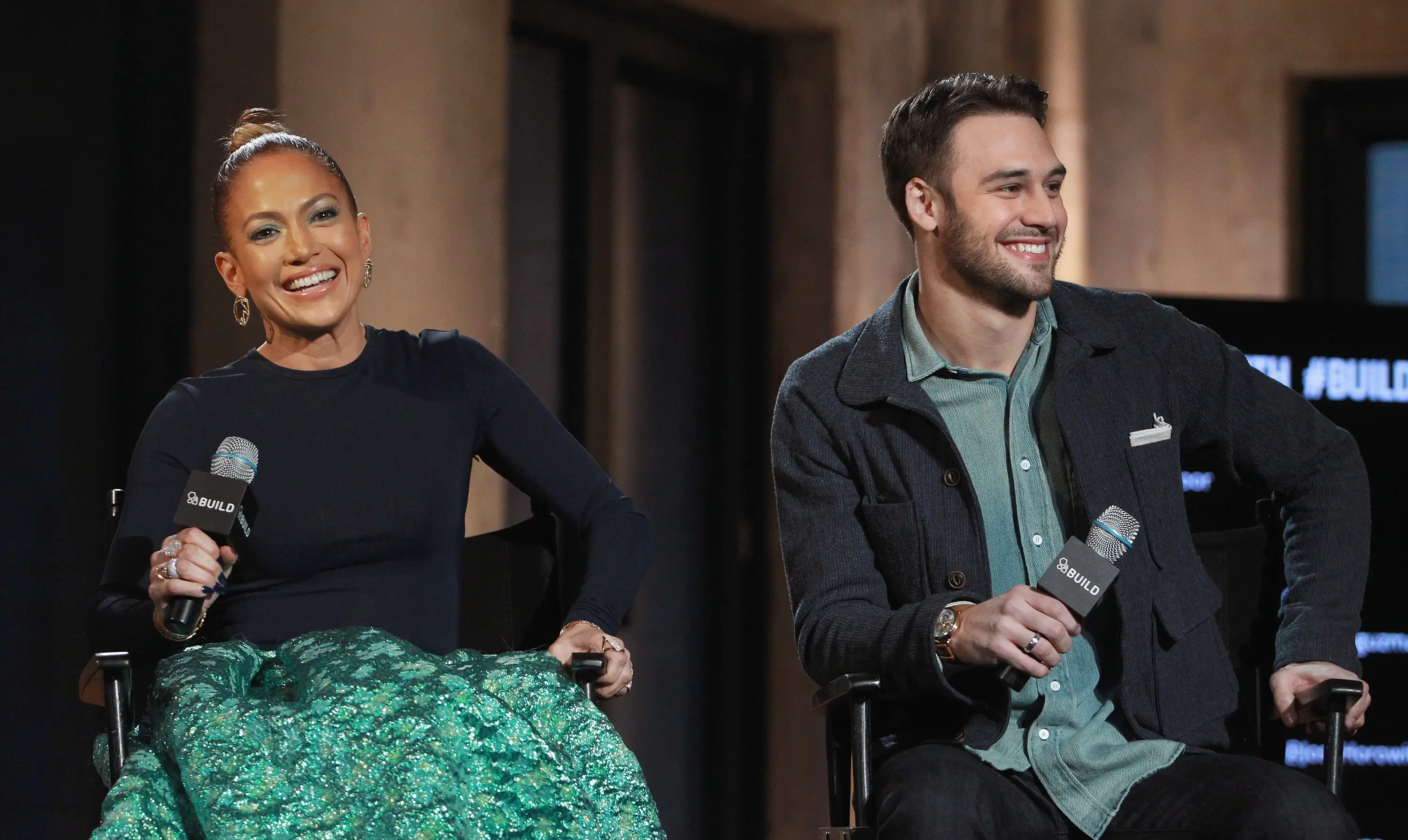 Guzman and Lopez during promo in 2015. (Jim Spellman/WireImage)