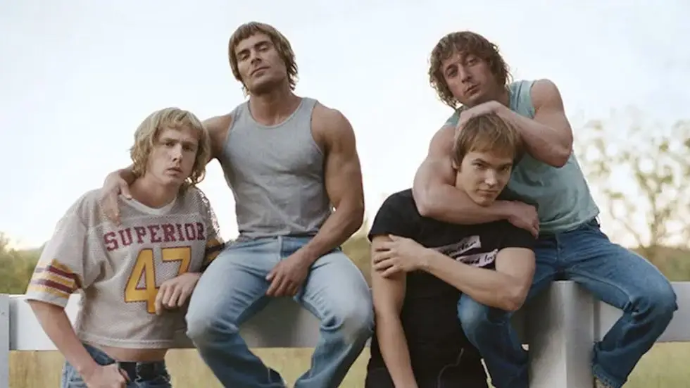 Zac Efron plays Kevin, the only surviving Von Erich brother. (A24)