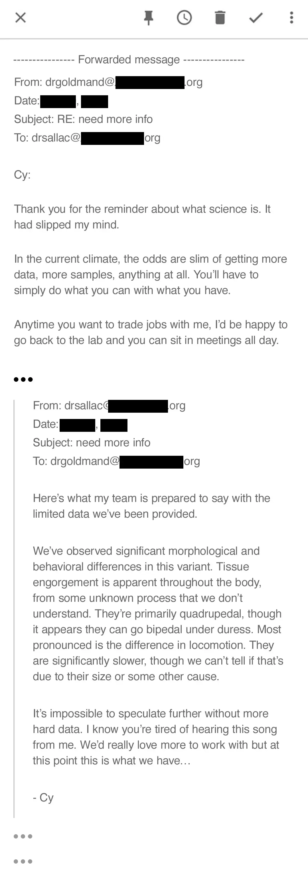 The email shown on the website (Rage Leaks / Sony)