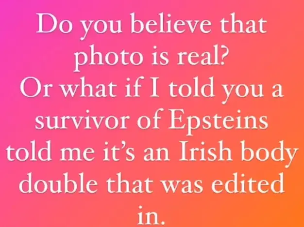 There is no evidence that the photo was edited.