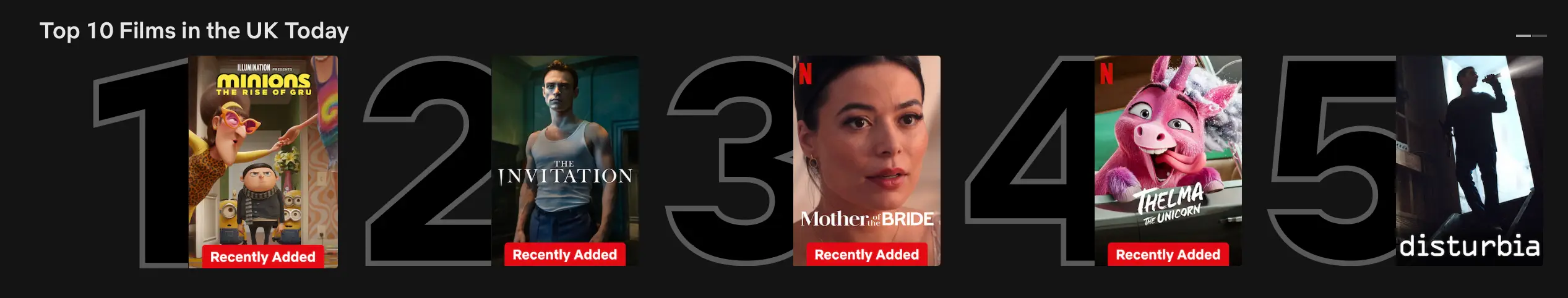It sits among new releases in the Top 10. (Netflix)
