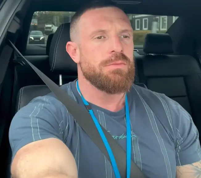 He's since got a new job after his business went under, but he's going to keep driving his Uber for more money (Instagram/@bankruptto100k)
