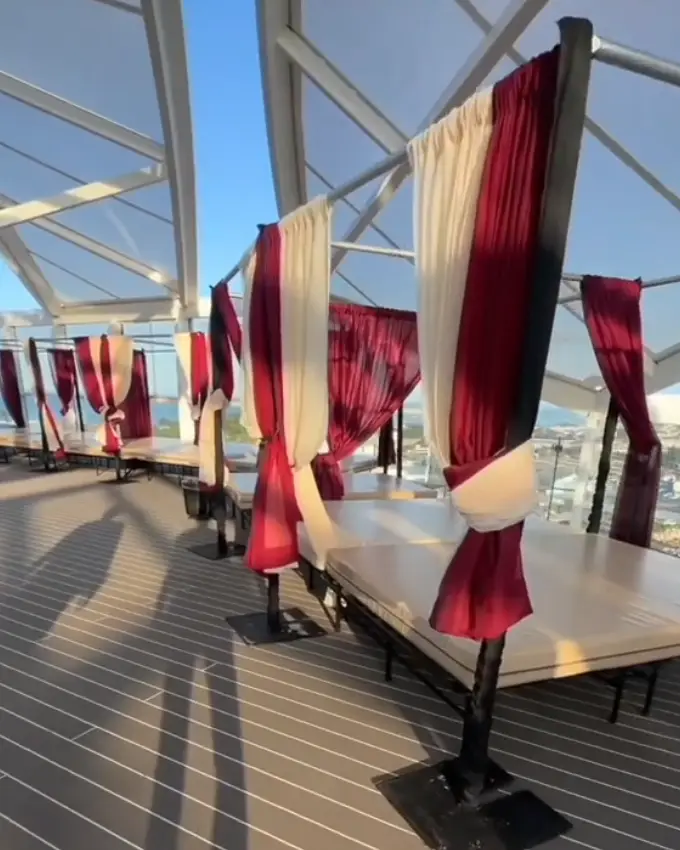 The outdoor playroom on the world's largest spicy cruise (TikTok / @4ourplay.com)