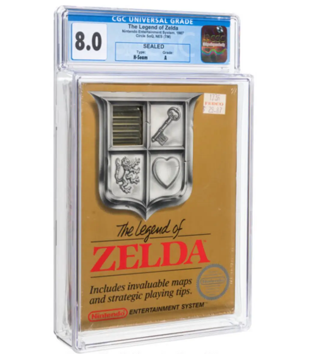 The first Legend of Zelda game is also beloved (Heritage Auctions)
