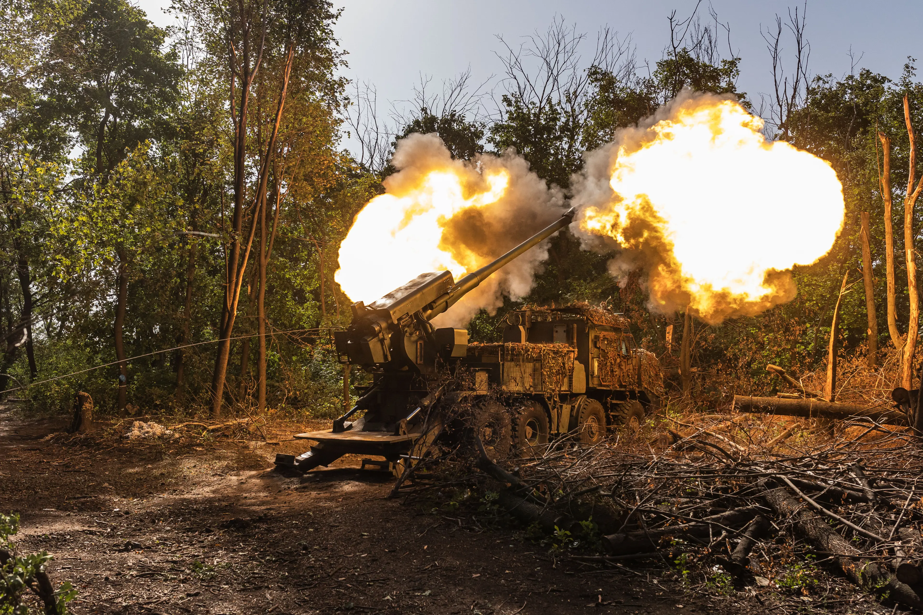 The UK has sent £1 billion of aid to Ukraine funded by frozen Russian assets (Diego Herrera Carcedo/Anadolu via Getty Images)