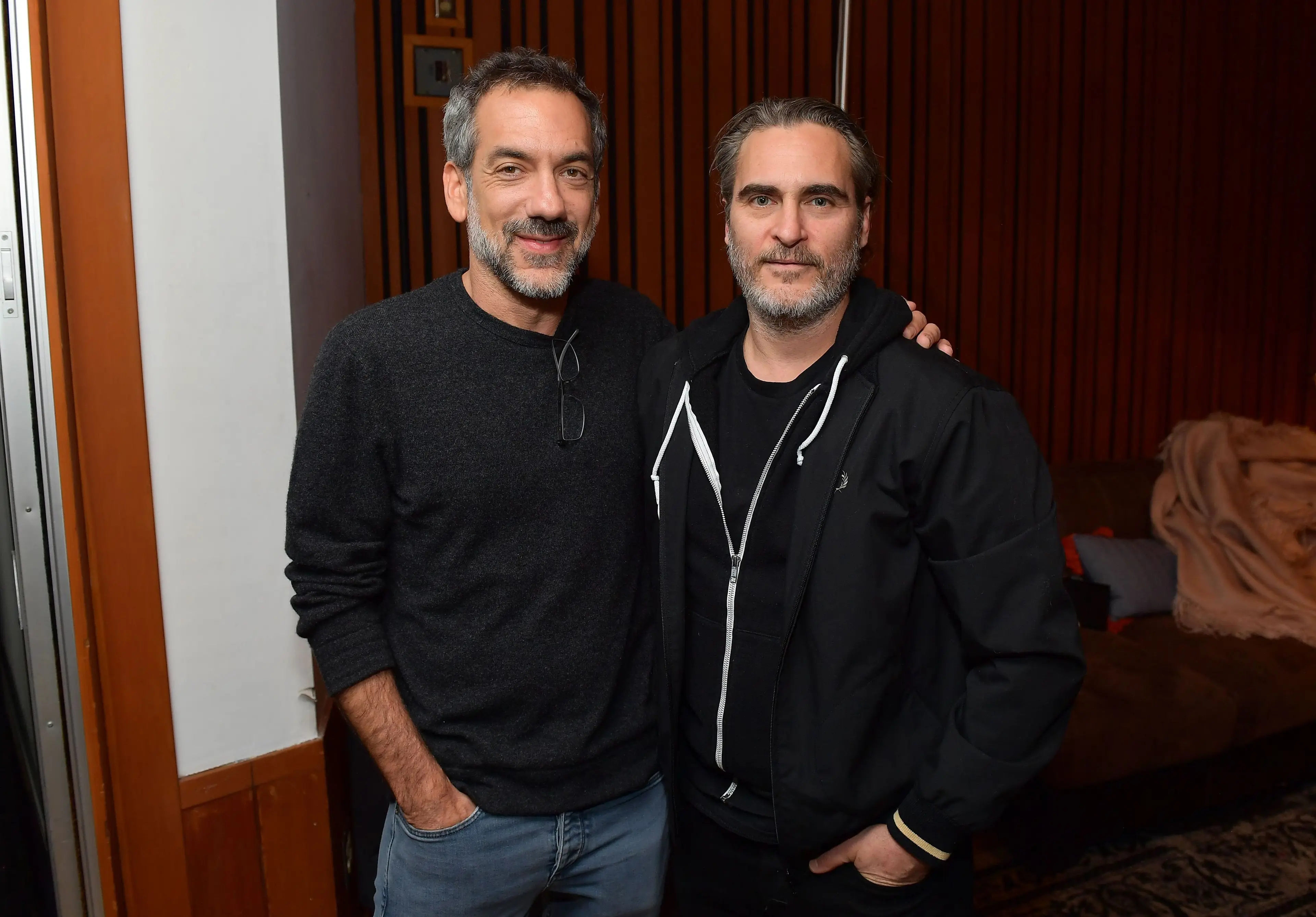 Phillips and Joaquin Phoenix (Matt Winkelmeyer via Getty Images)