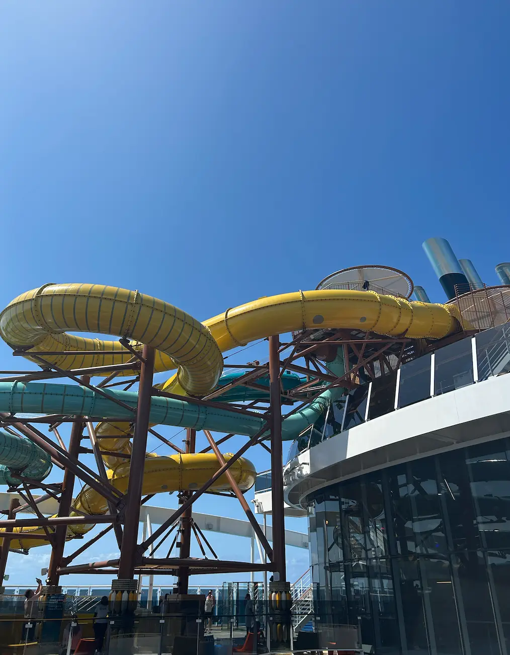 The ship holds three water slides, including a vertical drop one... if you dare (LADbible)