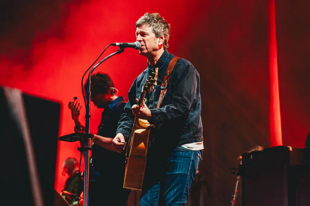 Noel Gallagher performing onstage with the High Flying Birds. (Luke Brennan/Getty Images)