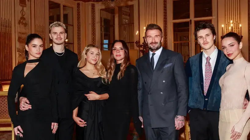 The Beckham family gathered earlier this year without Brooklyn (Instagram/davidbeckham)