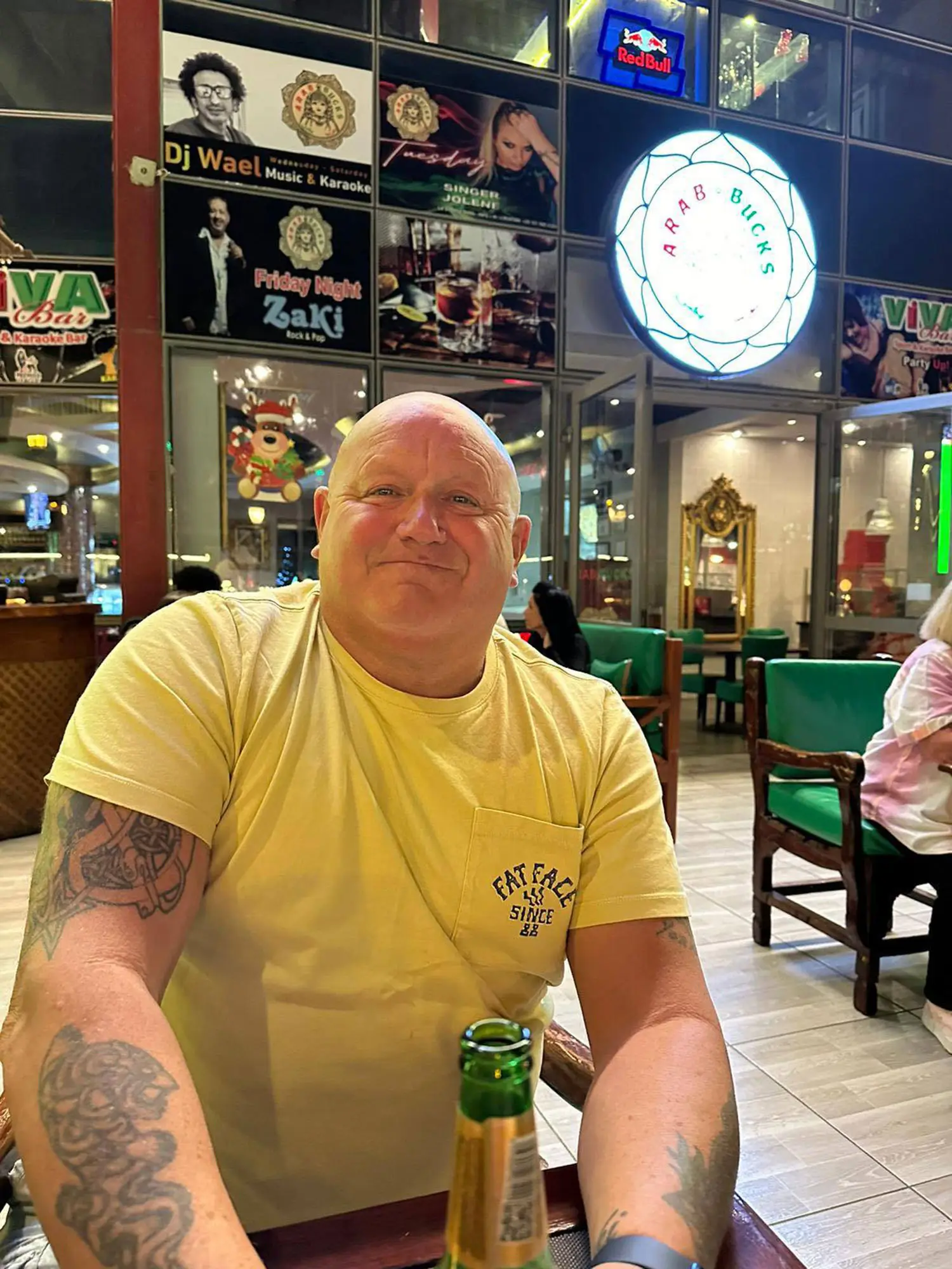 Nigel was bitten by a spider before a holiday to Egypt (Jam Press)