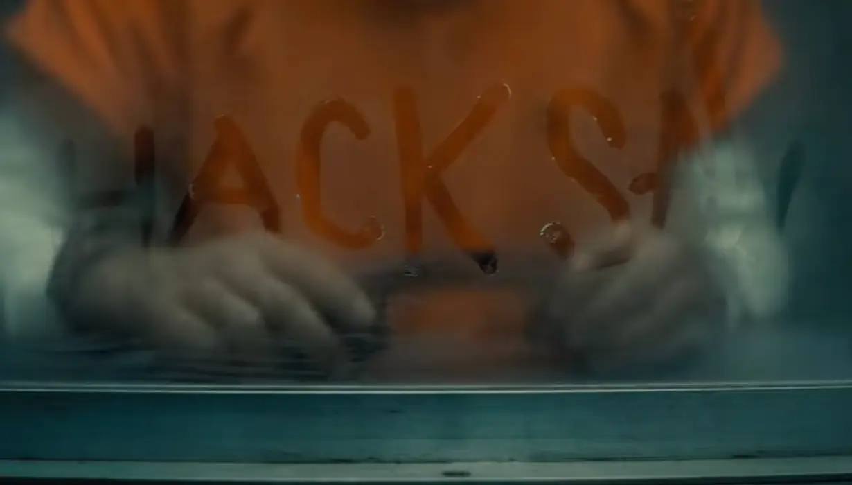 In the film, Bundy writes his method of killing the woman on the fogged up window.