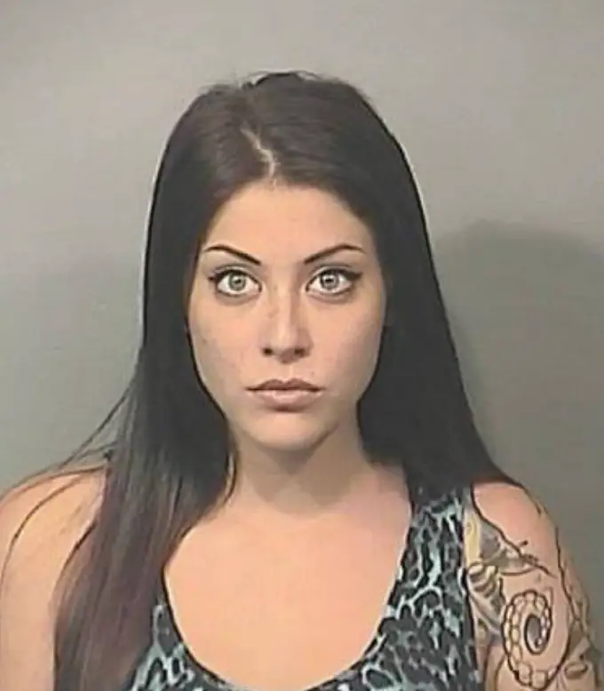 Sara aged 23, arrested for a probation violation in 2013 (Brevard County Sheriff)