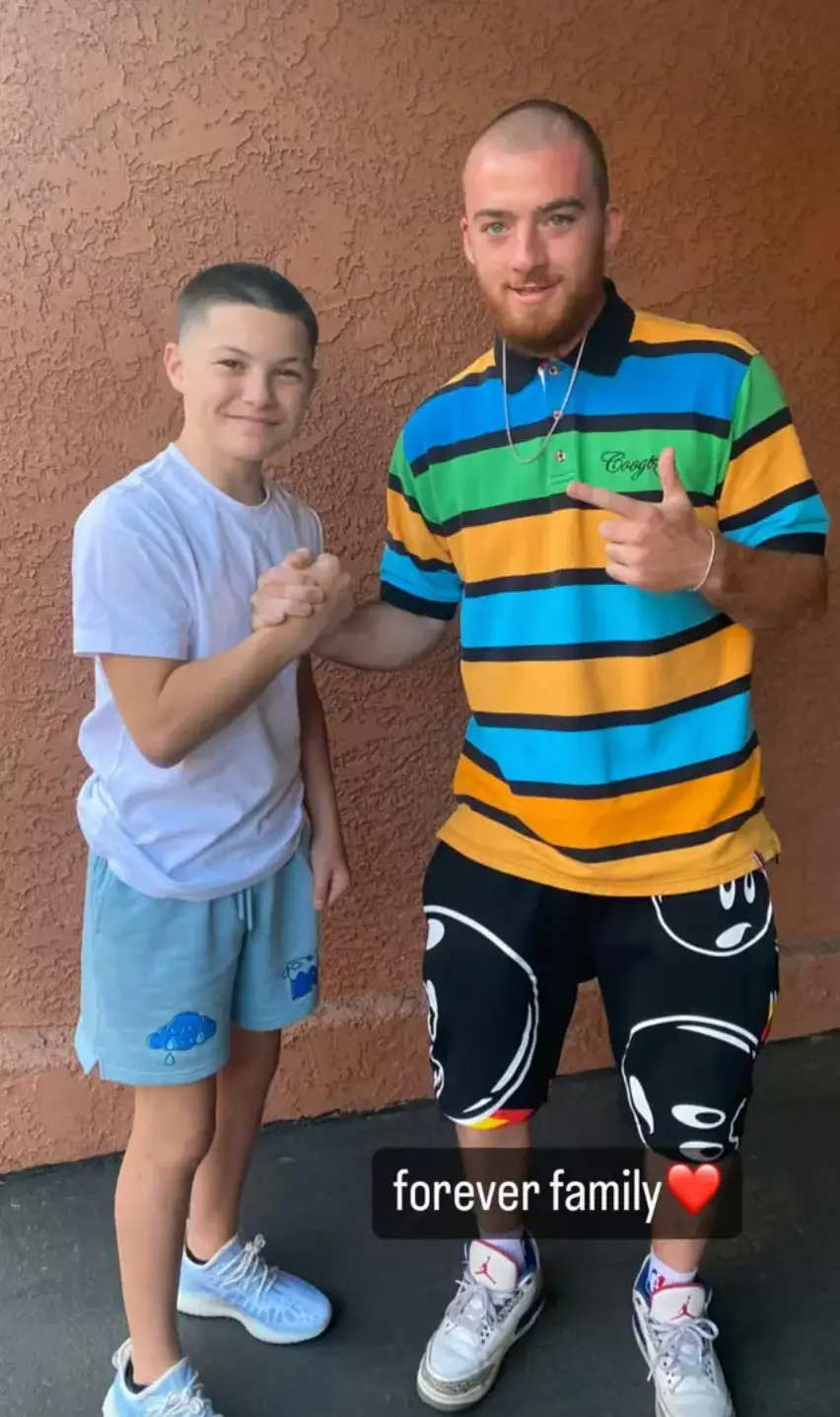 Javon Walton posted a photo of them together and praised their 'forever family'.