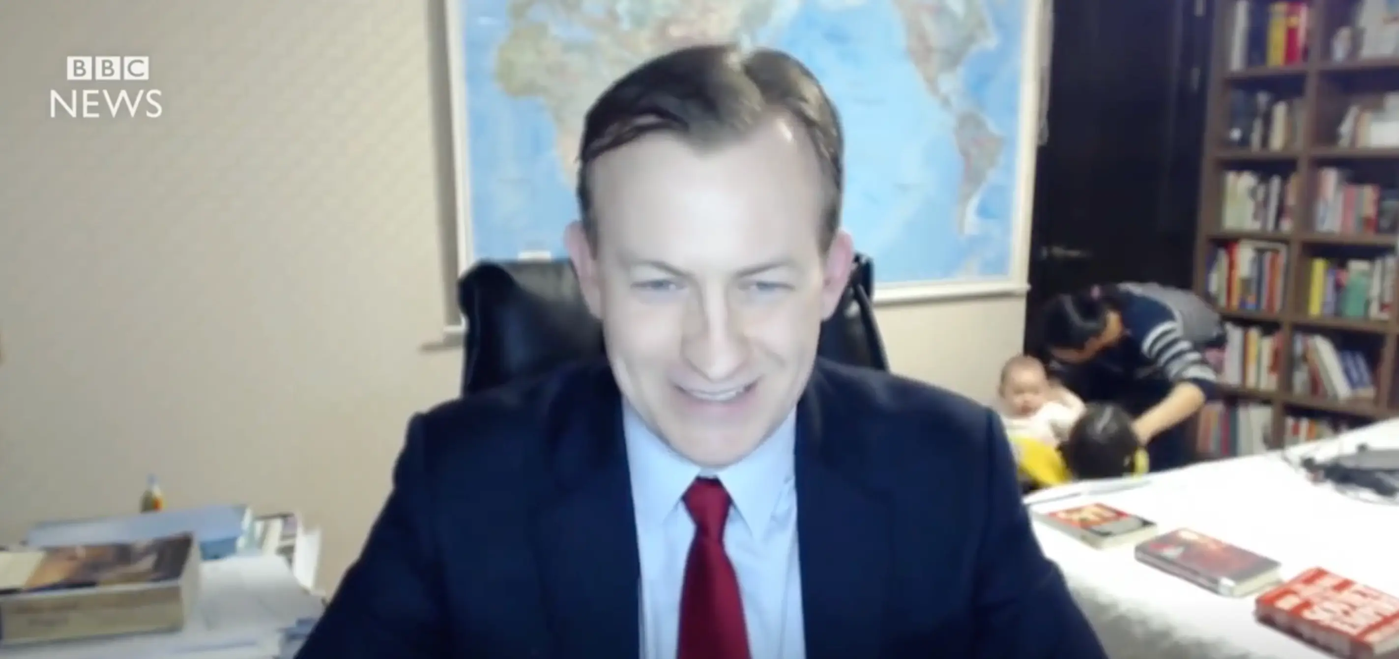 The chaotic scene went down in TV history.