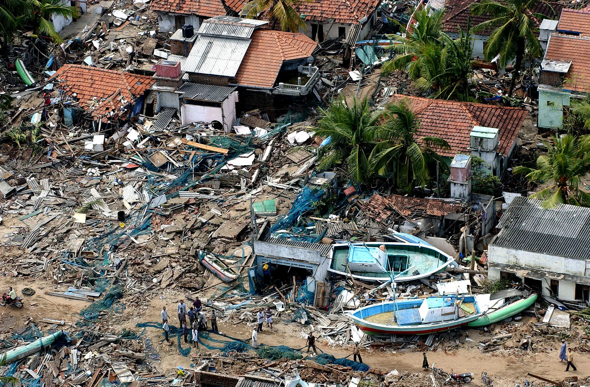 Sharon Howard had been holidaying with her fiancé and kids when the waves struck (ENA VIDANAGAMA/AFP via Getty Images)
