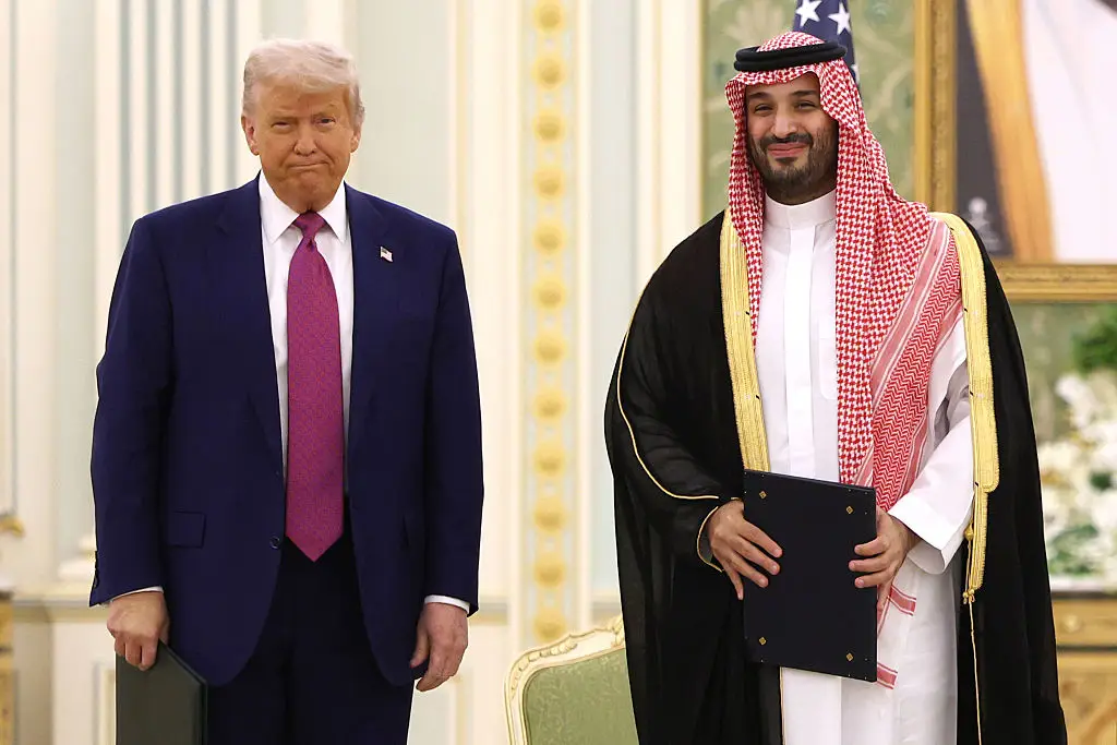 Donald Trump with Mohammed bin Salman (Win McNamee/Getty Images)