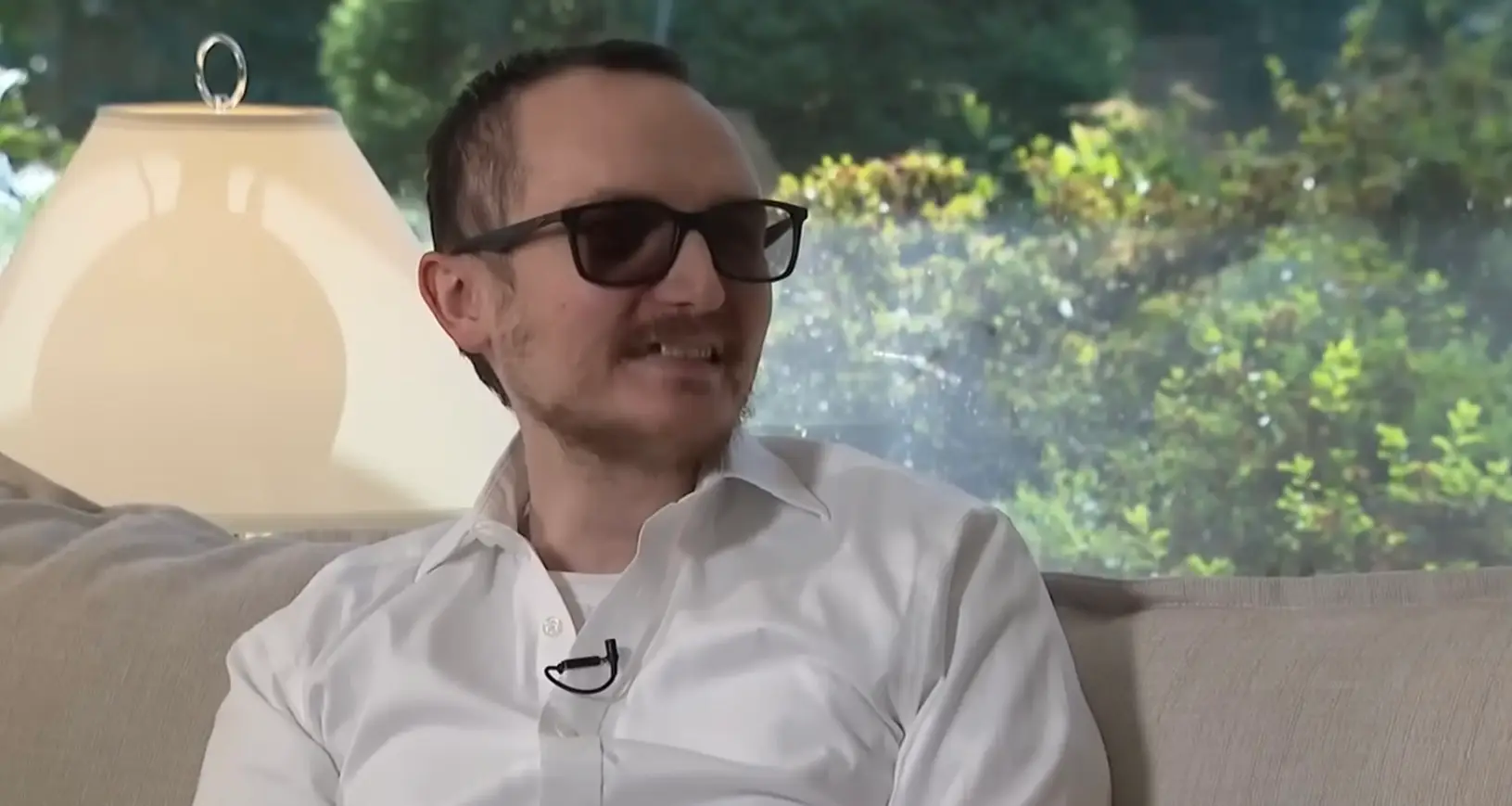 Brent Chapman, 34, was left in tears when he emerged from surgery (YouTube/CBSChicago)