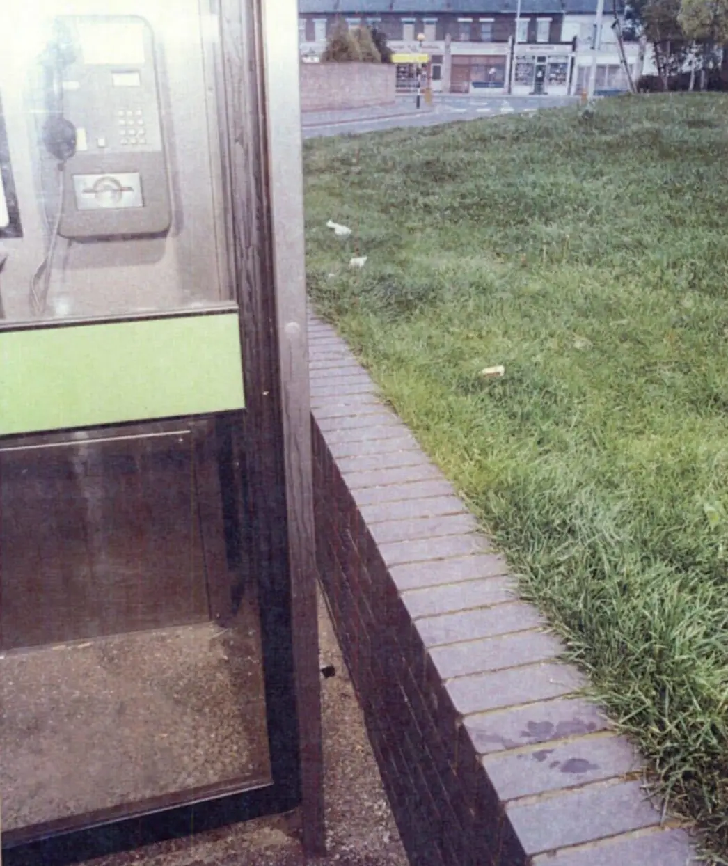 The phone box where April was left (April Paul)