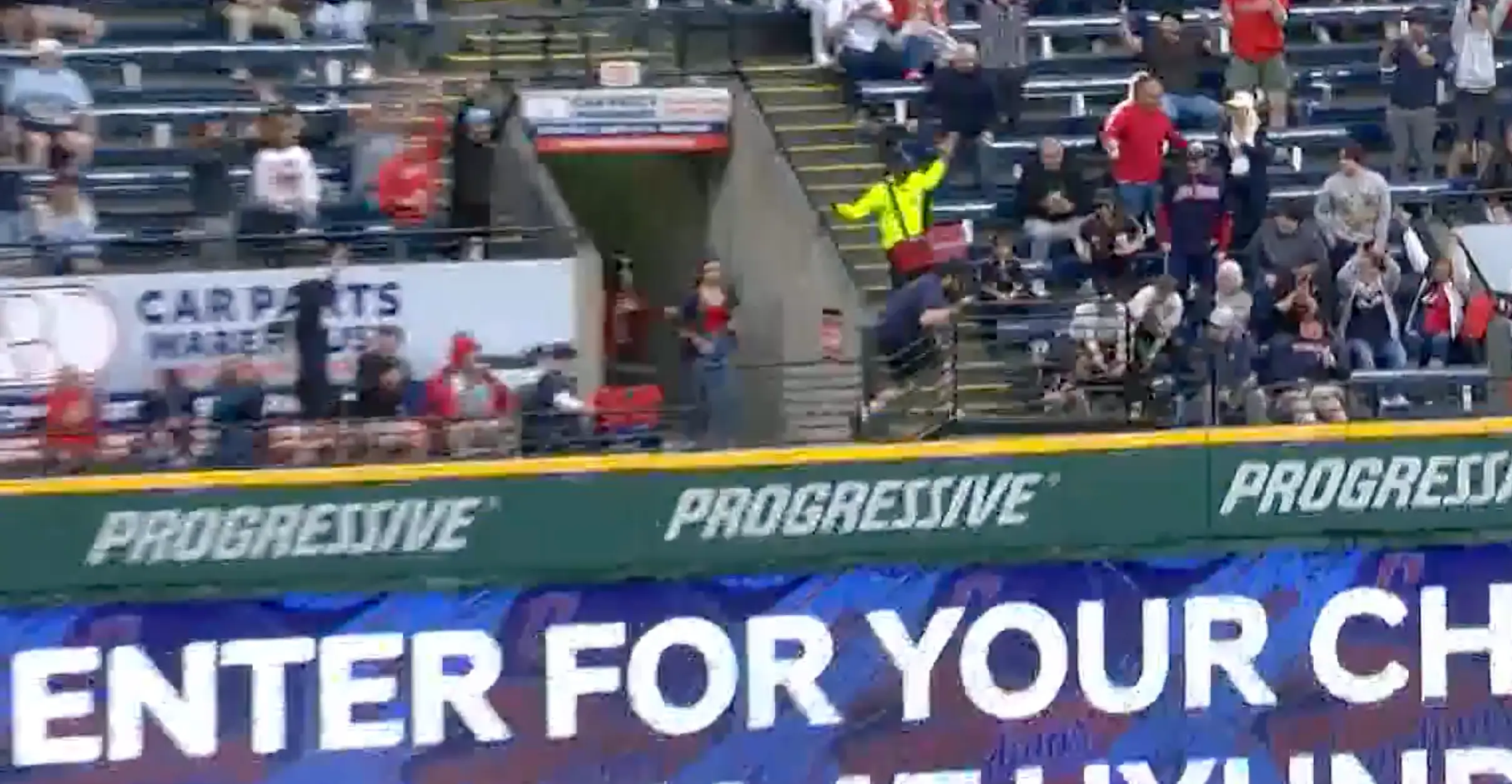 There was a rush to grab the ball (MLBTV)