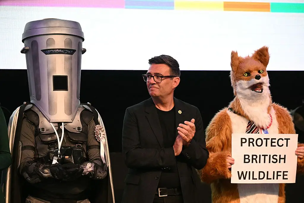Count Binface appears to be Nigel Farage's main contender in the Clacton by-election (Oli SCARFF / AFP via Getty Images)