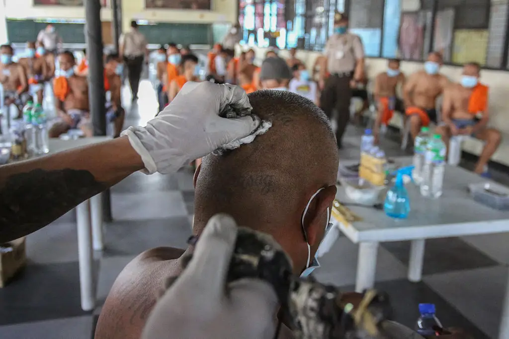 Prison tattoos are all the rage apparently (Jam STA ROSA / AFP via Getty Images)