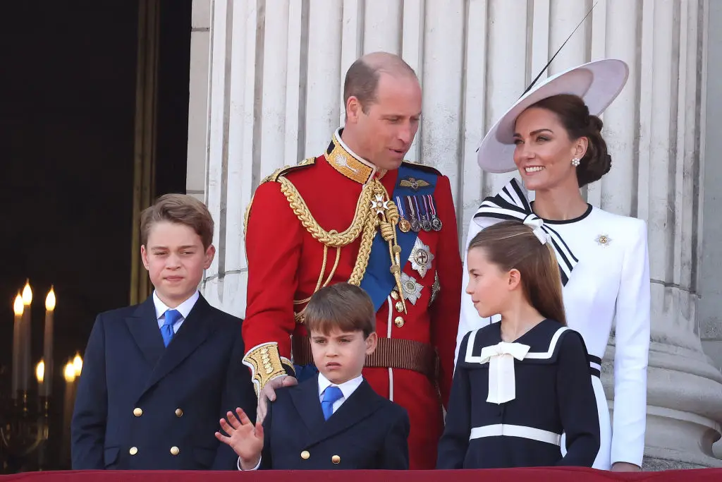 Charlotte was keeping her brother in check. (Neil Mockford/GC Images)