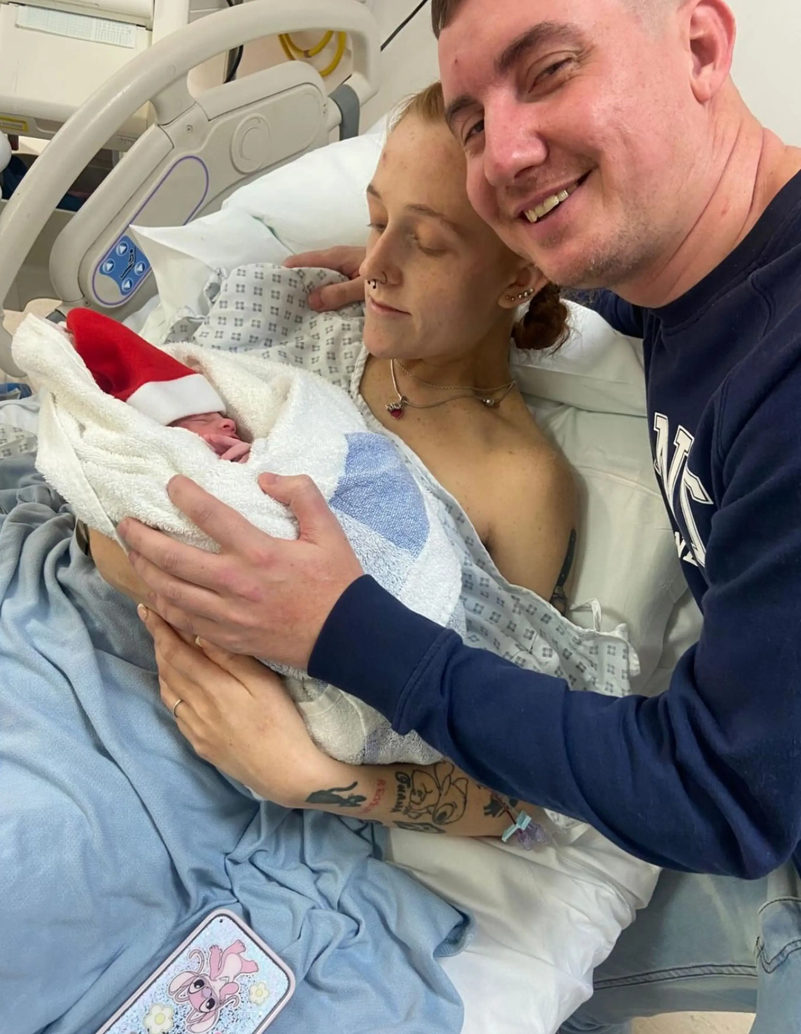 Kayleigh gave birth to a daughter on Christmas Day (Kennedy News and Media)