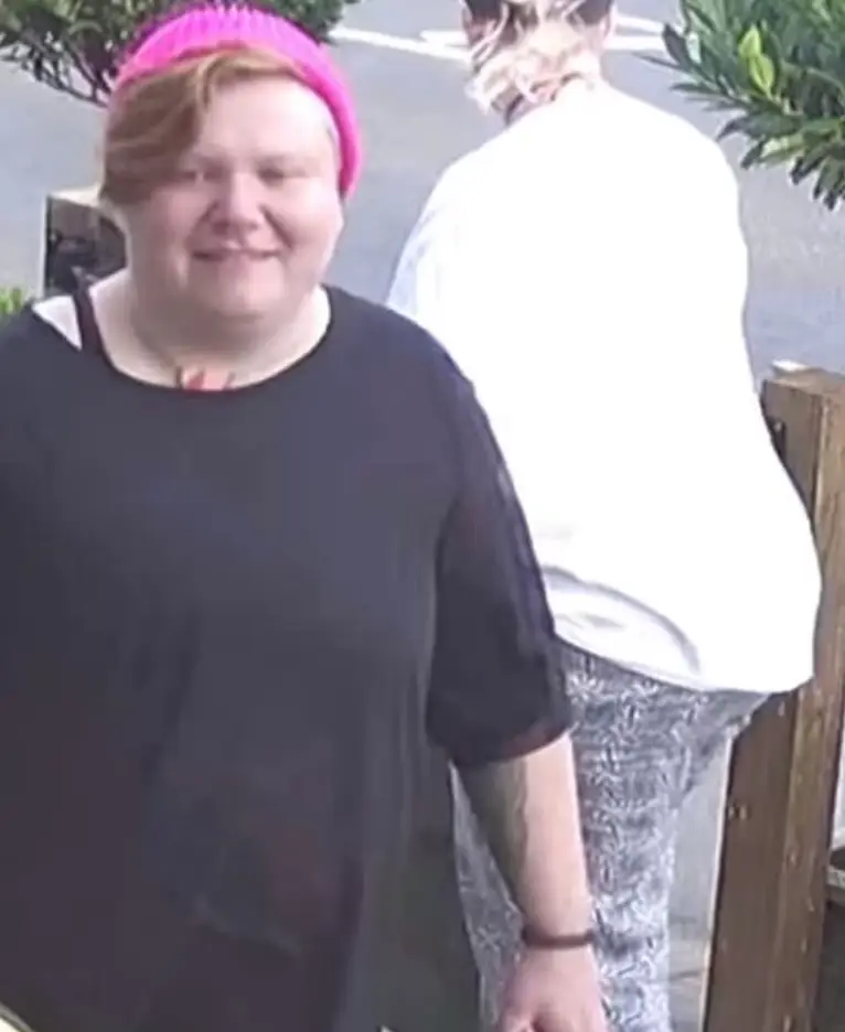 CCTV images of the couple were shared to Facebook by the pub's landlady.