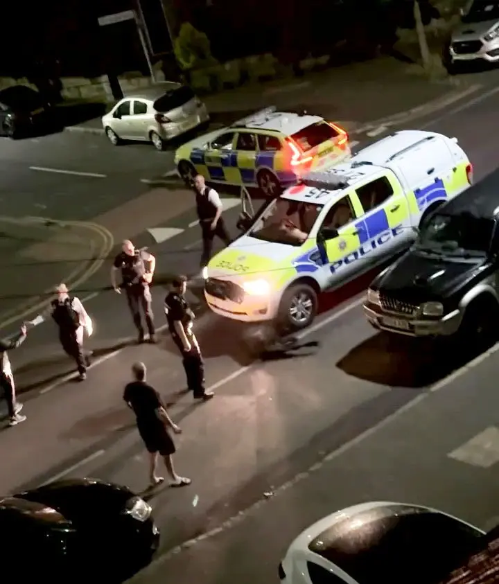 An investigation has determined that what the police officer did was 'lawful and necessary', and they will return to frontline duties (SWNS)