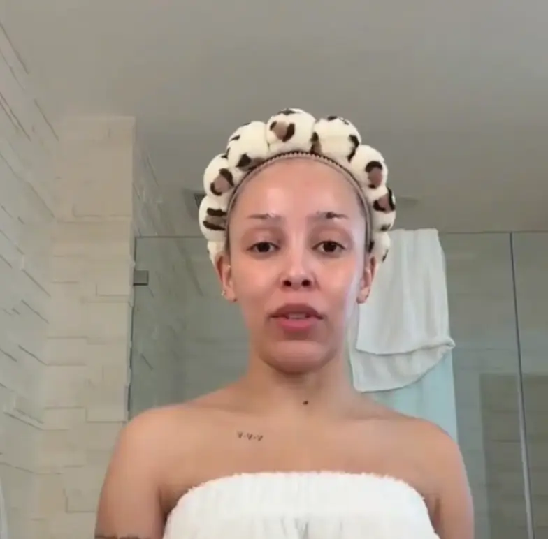 Doja Cat posted a TikTok about his comments (TikTok/Doja Cat)