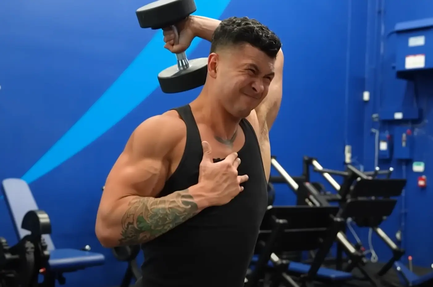 Jeremy Ethier took up unusual gym habits in the name of science (YouTube/Jeremy Ethier)