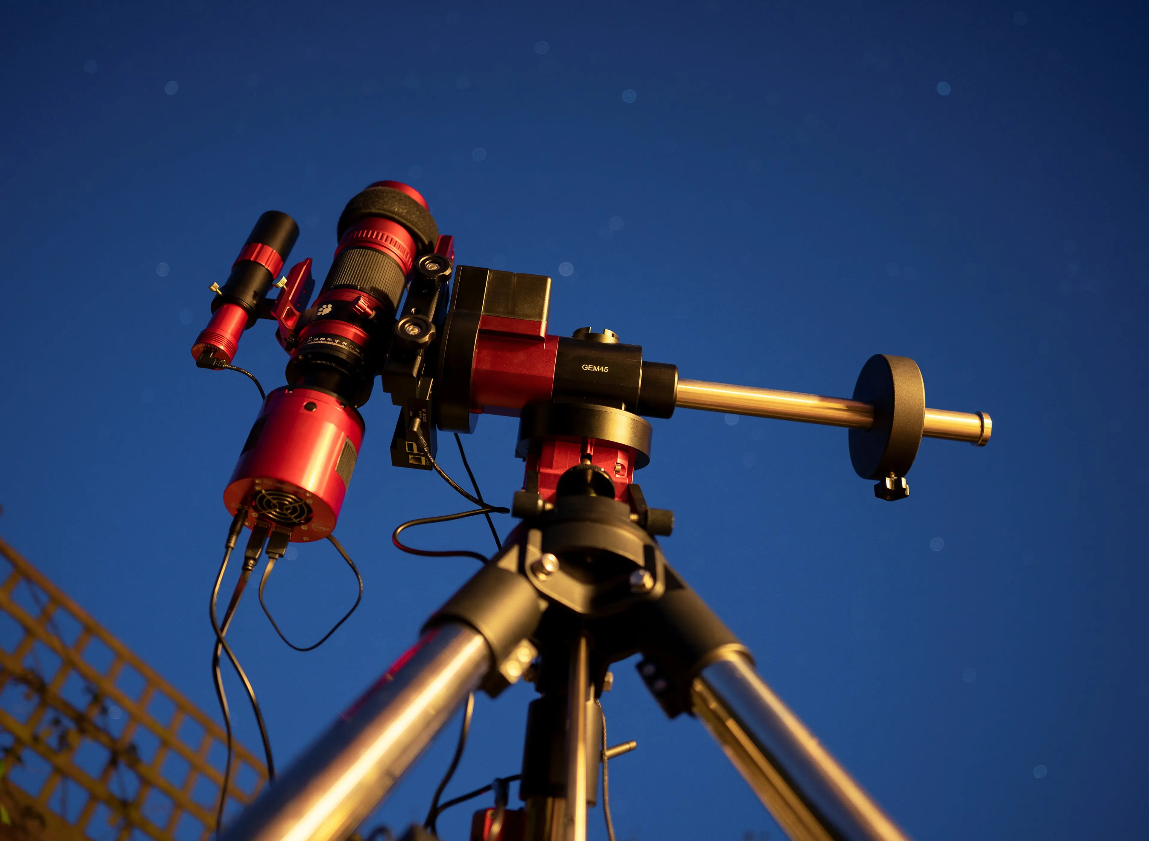 The comet was most visible with equipment.