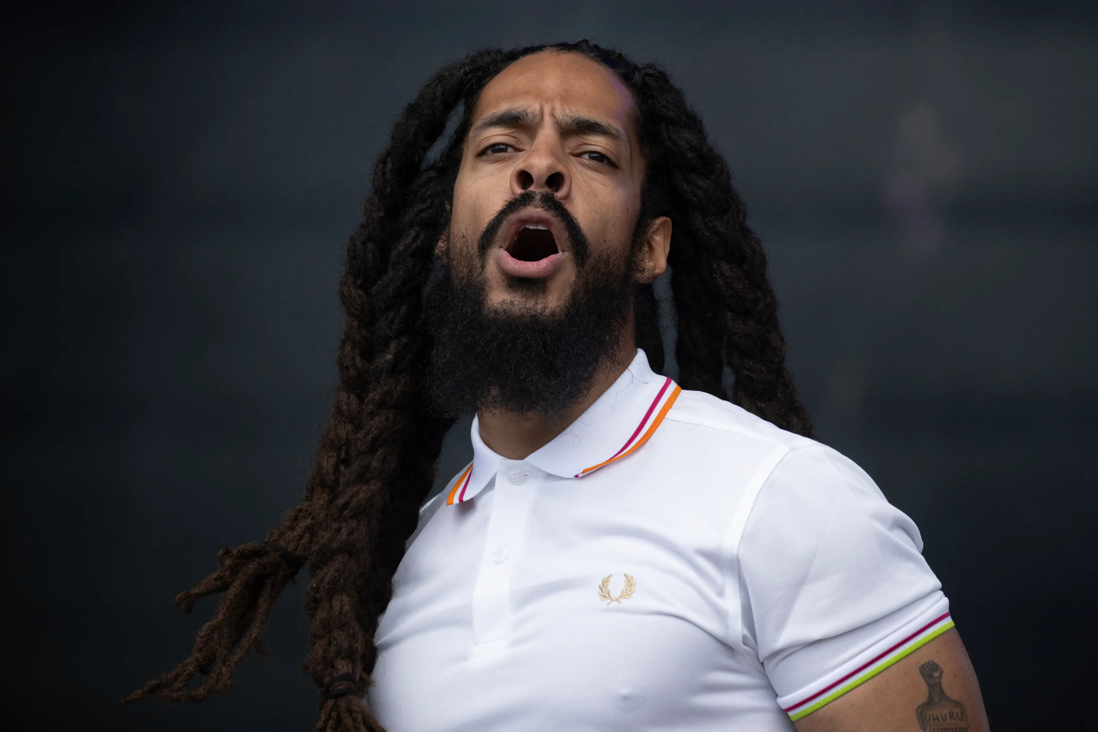 Vocalist Bobby Vylan has come under fire for his on-stage chants (OLI SCARFF/AFP via Getty Images)